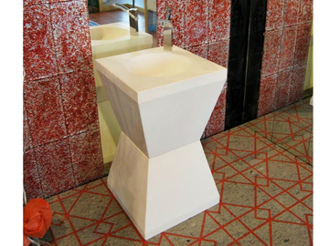 CLESSIDRA - Freestanding natural stone washbasin by RAMA 1956 - view 2